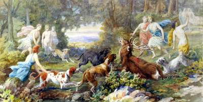 Diana the goddess of the hunt - Aguiari Tito